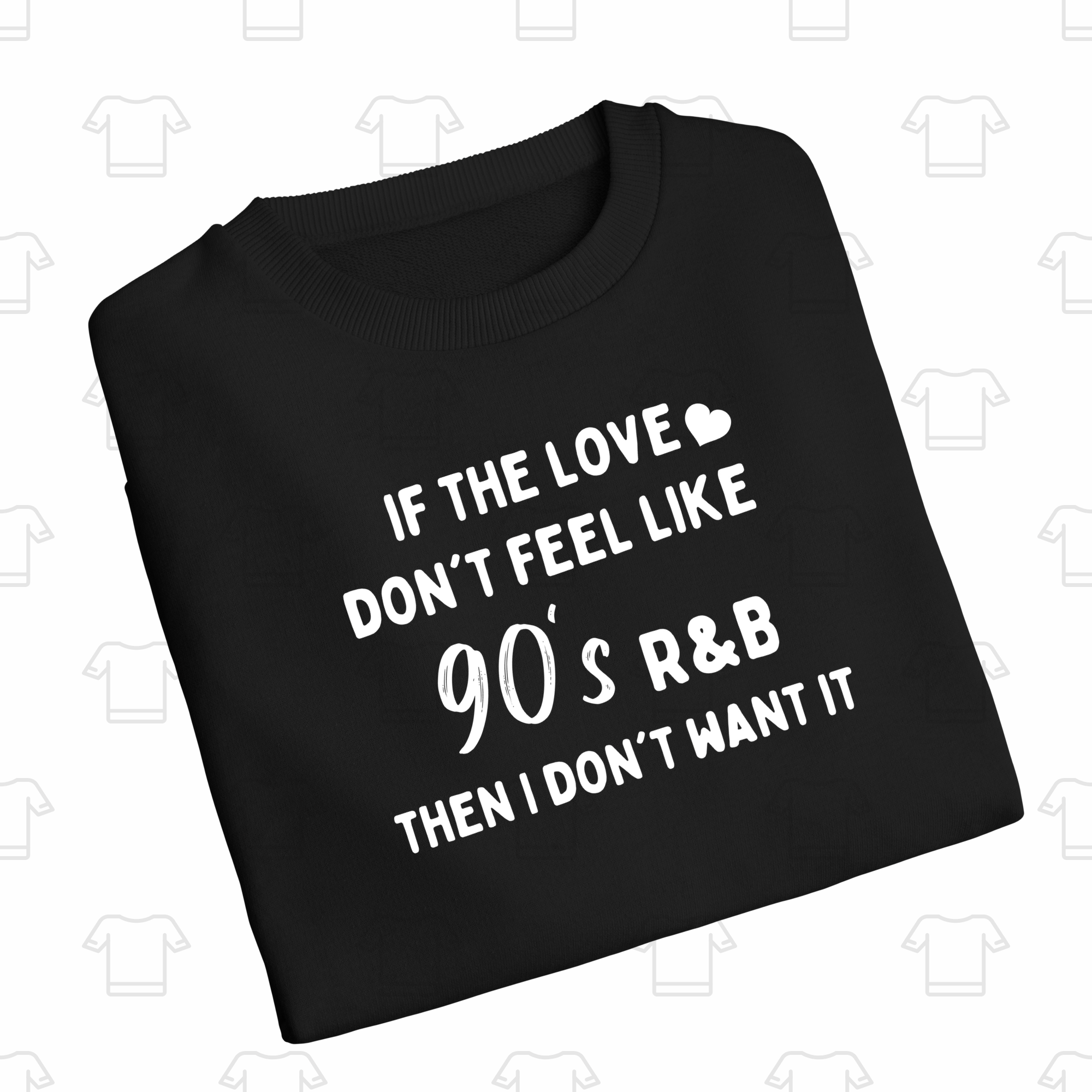 Awkward Styles I Love Nineties Crewneck Top Funky 90s Music Lover  Sweatshirts